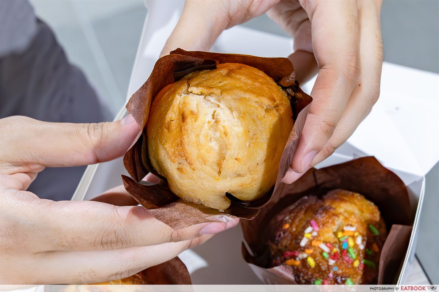 Bakes n Bites Fresh Orange muffin, golden and moist